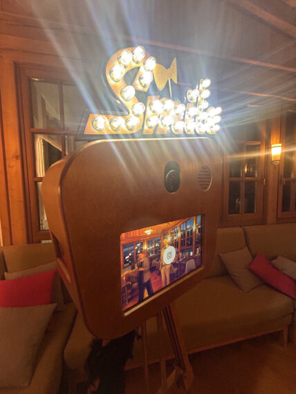 Vintage Fotobox Schloss Mattsee Hochzeit