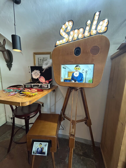 Vintage Fotobox Schlosswirt Anif